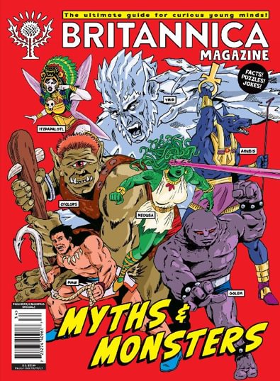 Britannica Magazine - Myths & Monsters digital cover