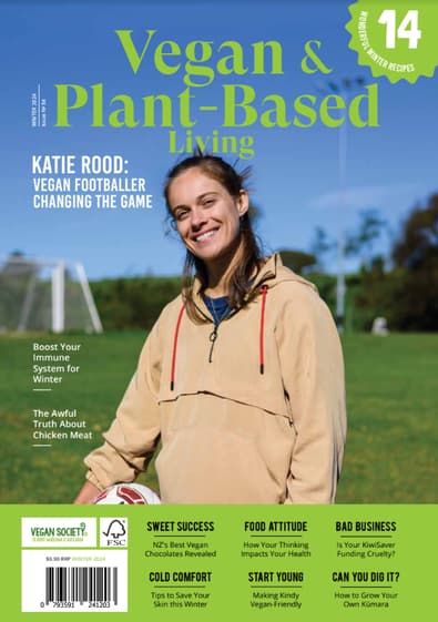 New Zealand Vegan and Plant-based Living magazine cover