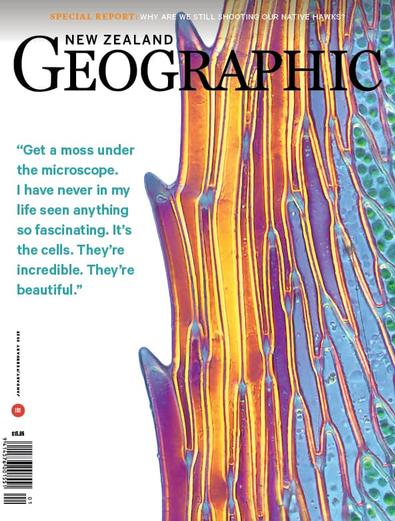 New Zealand Geographic magazine cover